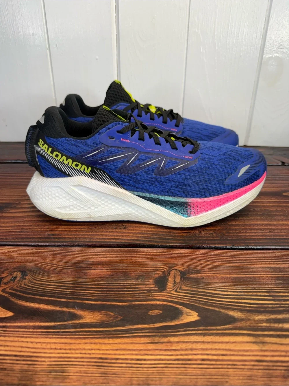 Salomon Aero Glide 4 Bluing White Black Men’s Size 9 Running Shoes